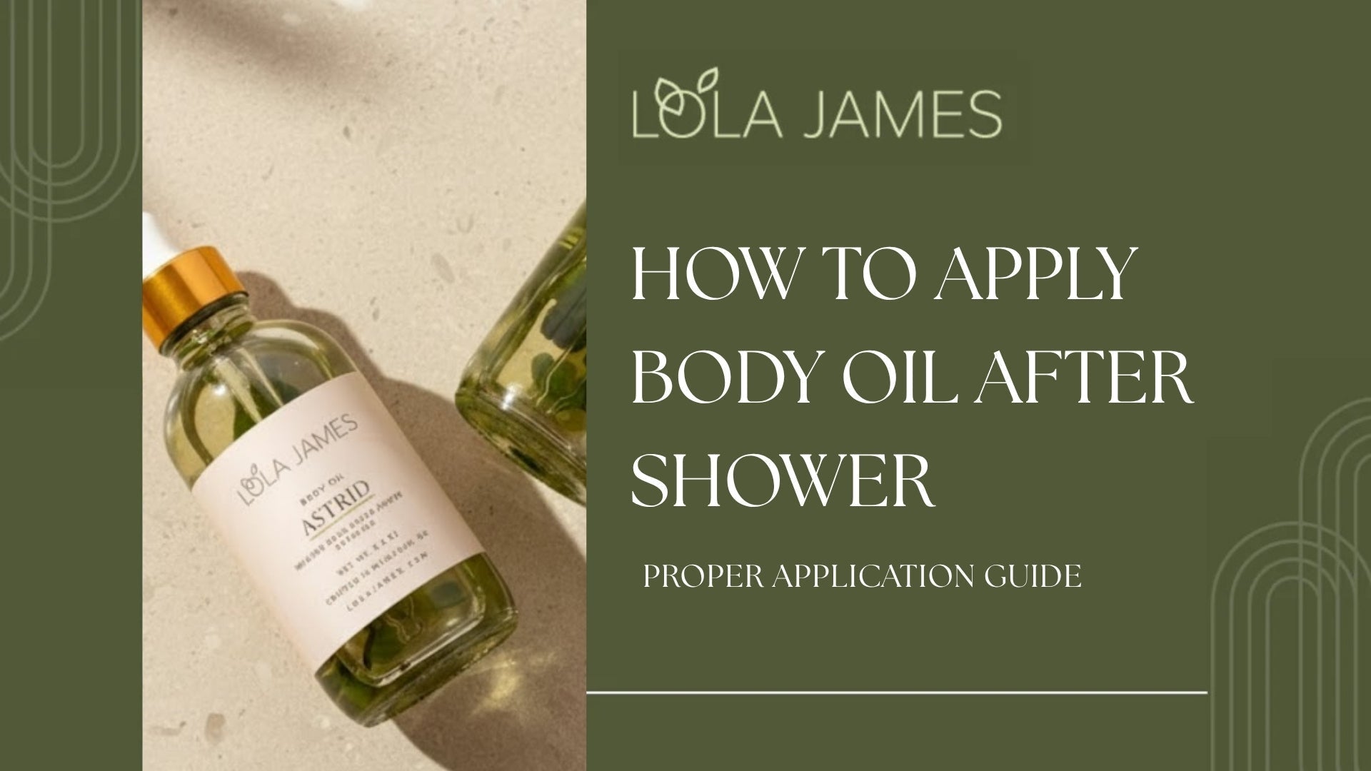 How to Apply Body Oil After Shower Lola James How to Apply Body Oil After Shower Lola James