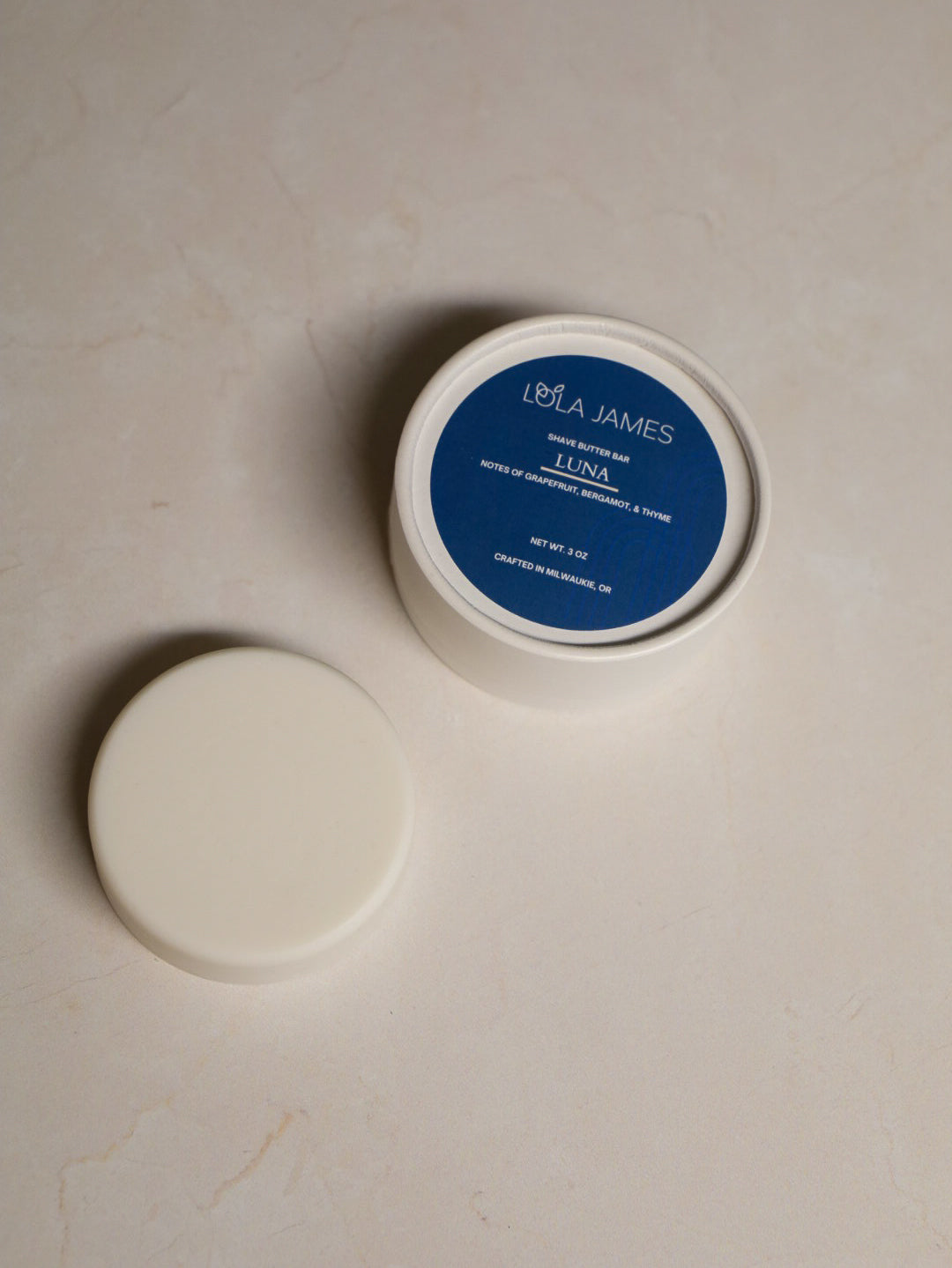 Shave Butter Bar Luna- Notes of Grapefruit, Bergamot, Thyme Shave Butter Bar Luna_Shave_Butter_Bar