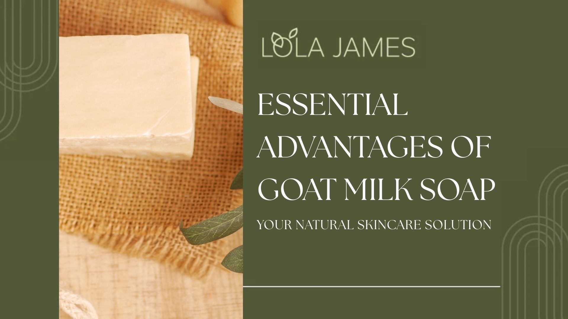 Essential Advantages of Goat Milk Soap