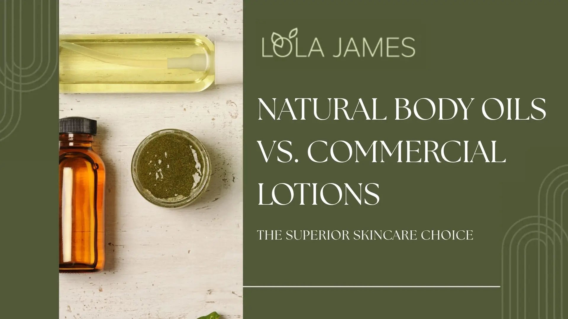 Natural Body Oils vs. Commercial Lotions